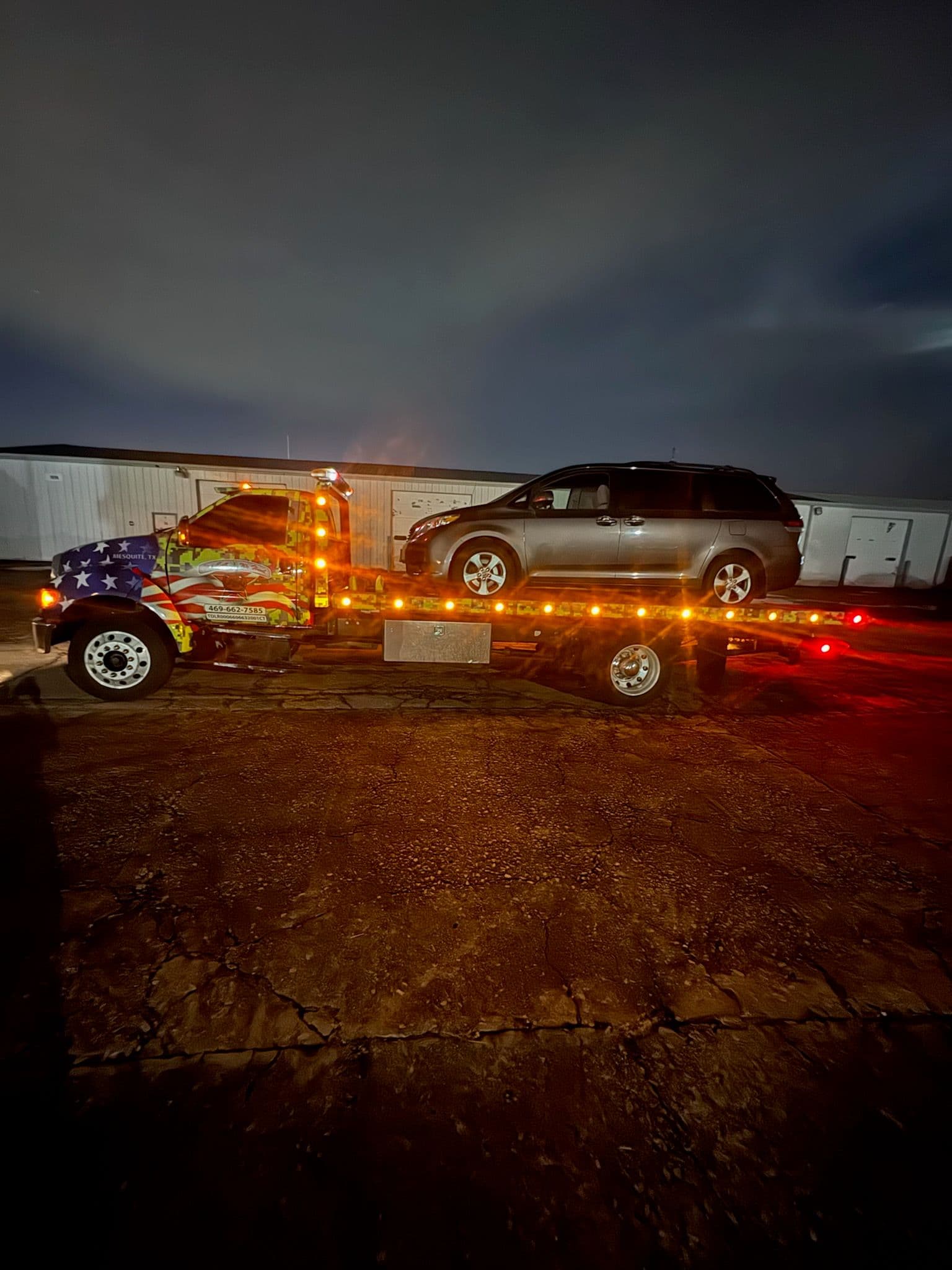 Project Dependable Nighttime Flatbed Towing Rescue image